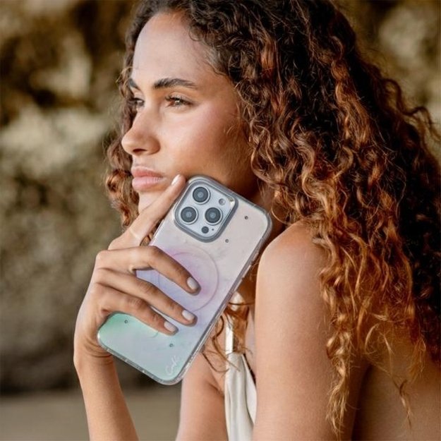 Uniq Coehl Celest Magnetic Charging Case for iPhone 16 Pro - Iridescent 7