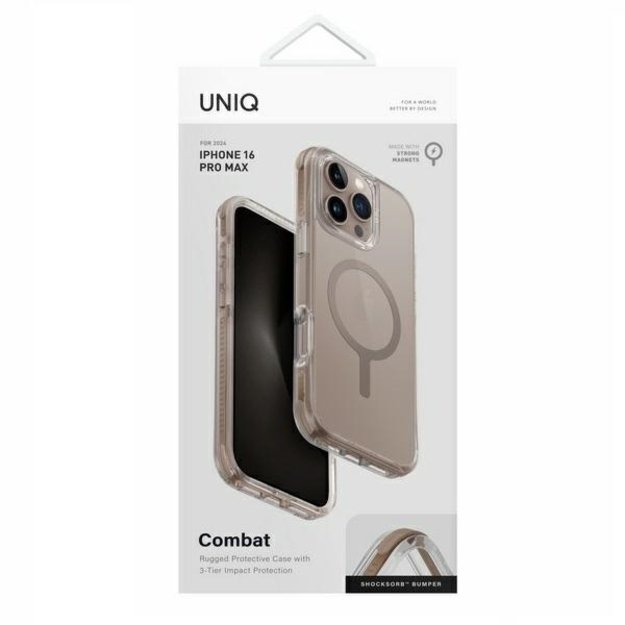 Uniq Combat Magclick Charging Case for iPhone 16 Pro Max - Gold 3