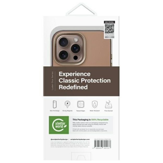 Uniq Lyden DS iPhone 16 Pro Max 6.9&quot  Magclick Charging case brown-gray/flint gray 6