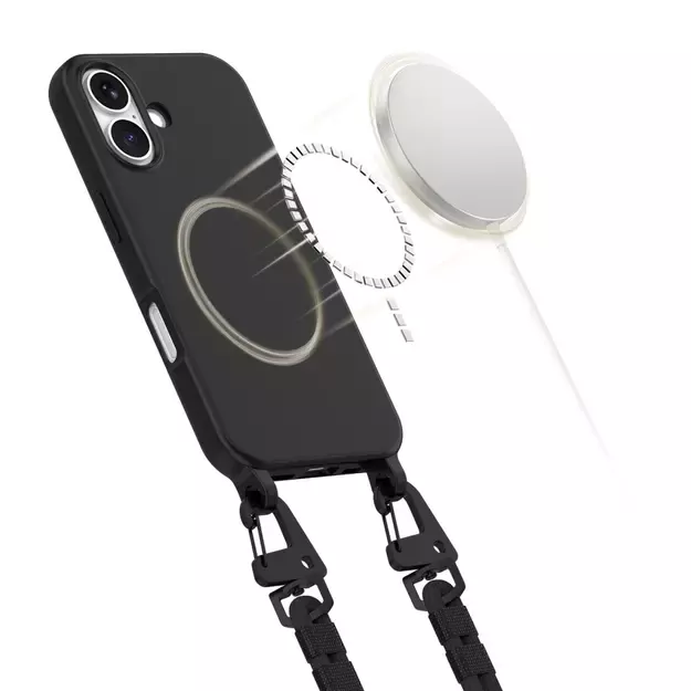 Tech-Protect MagNecklace MagSafe iPhone 16 Case - Black 3
