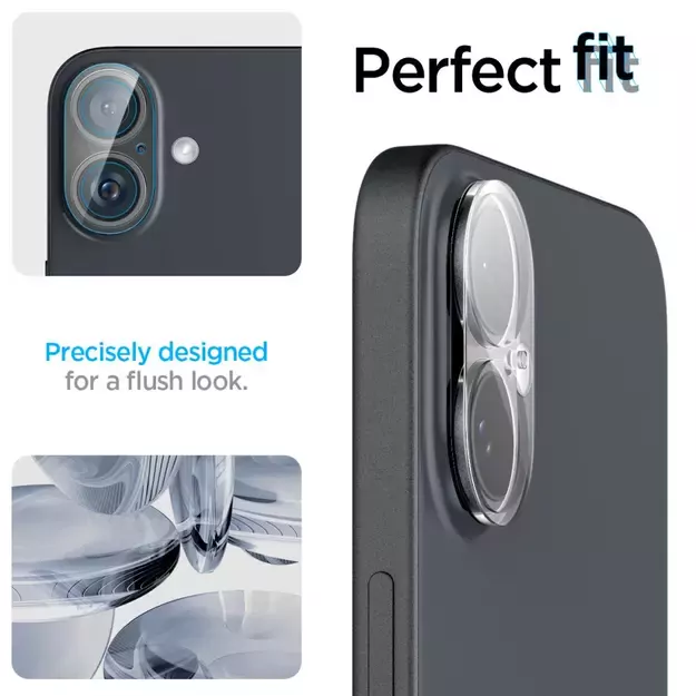 Spigen Optik Glas.tR tempered glass for iPhone 16 / 16 Plus camera - transparent (2 pcs.) 23