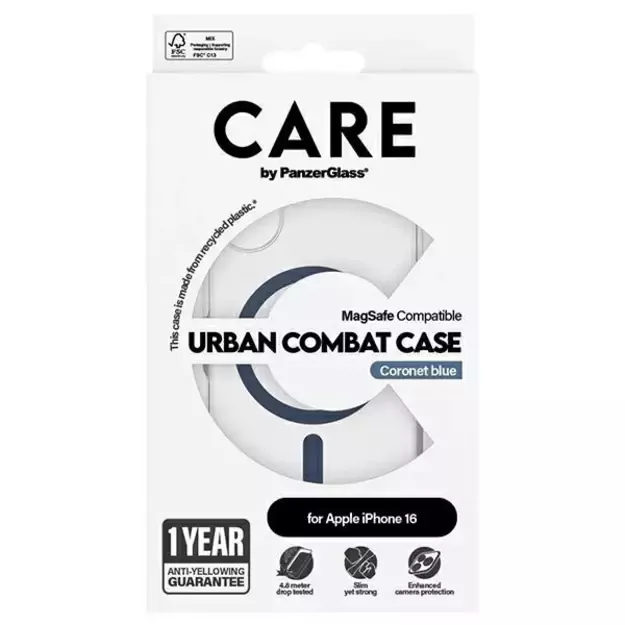 CARE by PanzerGlass Flagship Case iPhone 16 6.1&quot  blue/blue MagSafe 1365 3