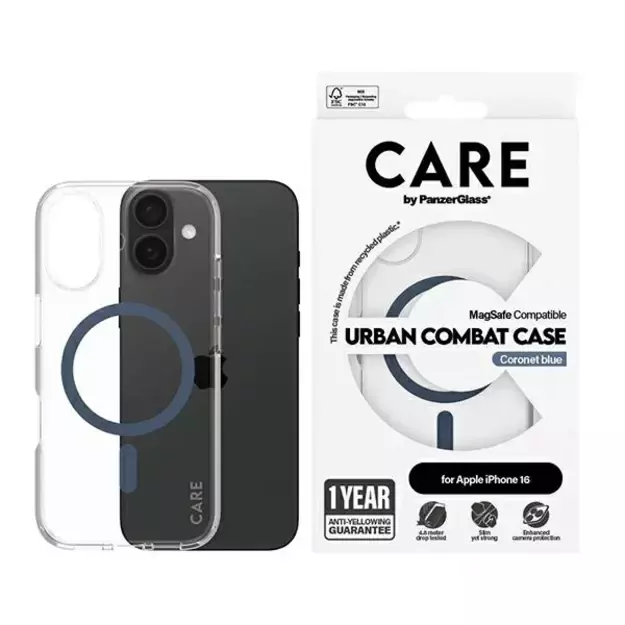 CARE by PanzerGlass Flagship Case iPhone 16 6.1&quot  blue/blue MagSafe 1365