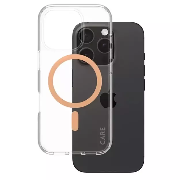 CARE by PanzerGlass Flagship Case iPhone 16 Pro 6.3&quot  Peachy MagSafe 1374 2