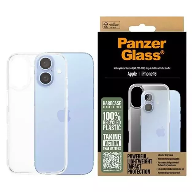 PanzerGlass HardCase iPhone 16 6.1&quot  transparent/transparent 1287