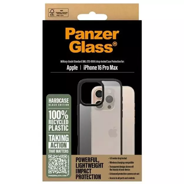 PanzerGlass HardCase iPhone 16 Pro Max 6.9&quot  black/black 1298 3