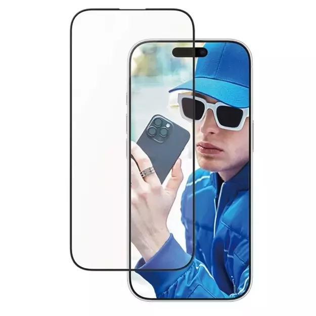 PanzerGlass Screen Protector Aluminum Frame iPhone 16 Pro 6.3&quot  Ultra-Wide Fit 2850 1