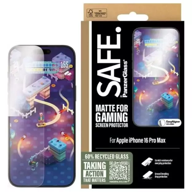 SAFE by PanzerGlass iPhone 16 Pro Max 6.9&quot  Gaming Screen Protector Ultra-Wide Fit SAFE95889