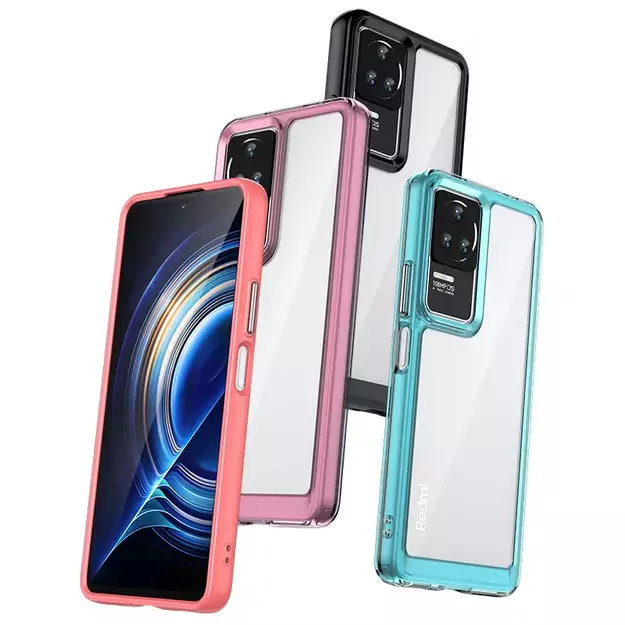 Outer Space Case for Xiaomi Poco F4 5G cover with a flexible frame blue 10