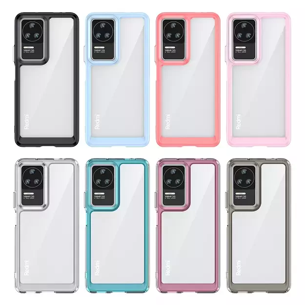Outer Space Case for Xiaomi Poco F4 5G cover with a flexible frame blue 13