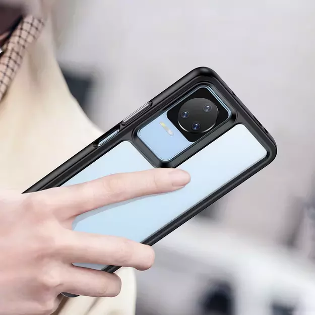 Outer Space Case for Xiaomi Poco F4 5G cover with a flexible frame blue 16
