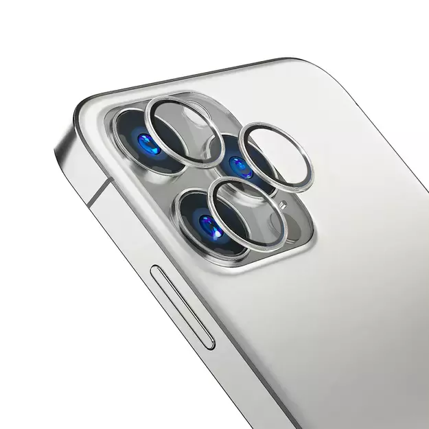 Camera Glass for iPhone 14 Pro Max / 14 Pro 9H for 3mk Lens Protection Pro Series Lens - Silver 1