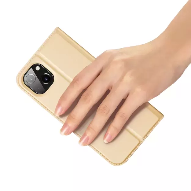 Dux Ducis Skin Pro Holster Flip Cover for iPhone 14 Plus gold 20