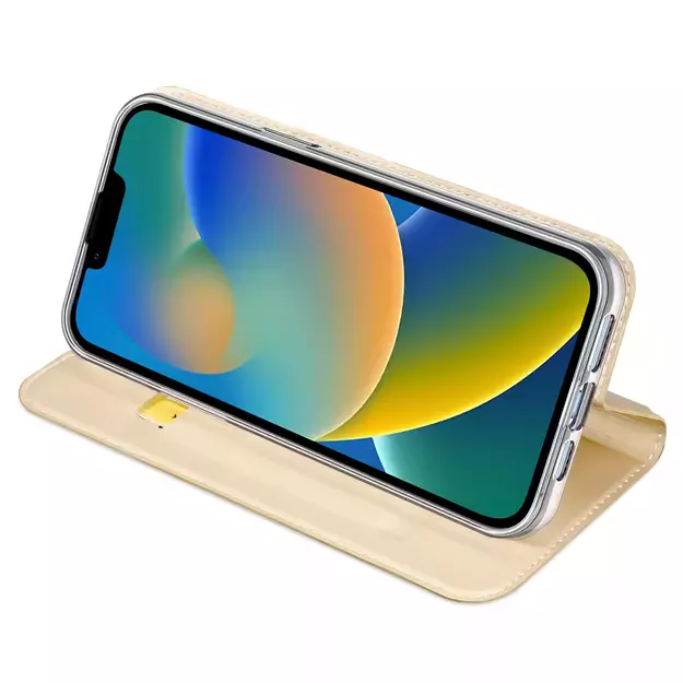 Dux Ducis Skin Pro Holster Flip Cover for iPhone 14 Plus gold 18