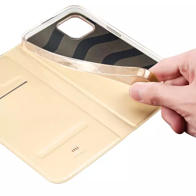 Dux Ducis Skin Pro Holster Flip Cover for iPhone 14 Plus gold 21