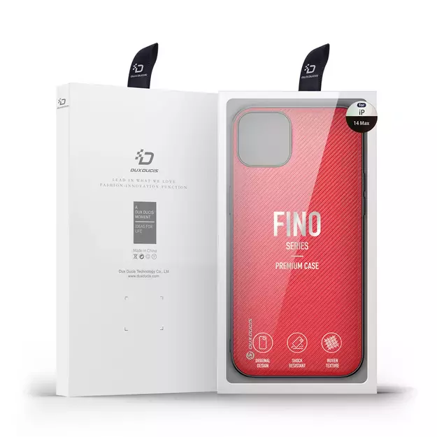 Dux Ducis Fino case cover made of nylon for iPhone 14 Plus red 27