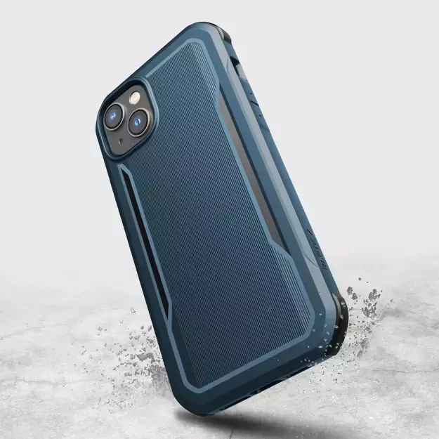 Raptic X-Doria Fort Case iPhone 14 Plus with MagSafe armored blue cover 6