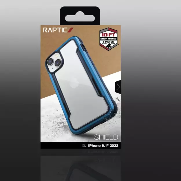 Raptic X-Doria Shield Case iPhone 14 armored cover blue 22