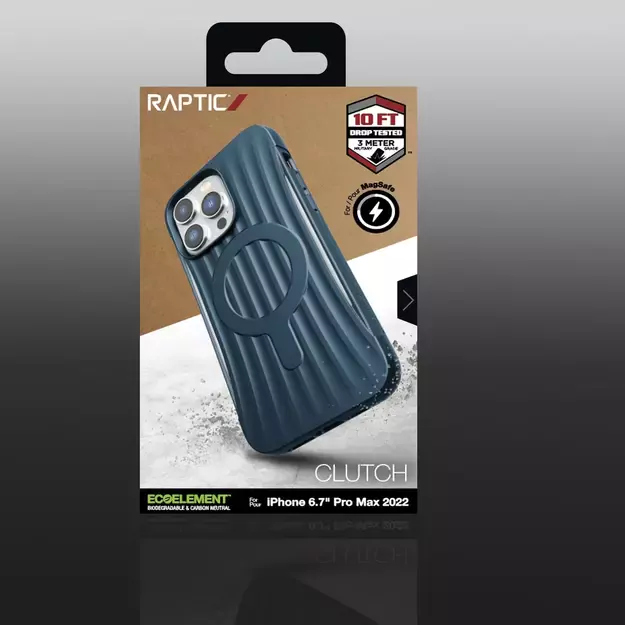 Raptic X-Doria Clutch Case iPhone 14 Pro Max with MagSafe back cover blue 4