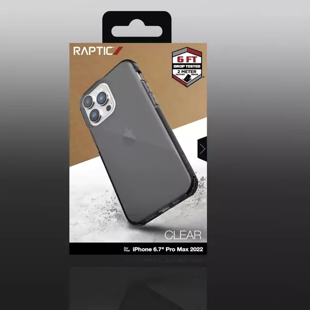 Raptic X-Doria Clear Case iPhone 14 Pro Max armored cover black 2
