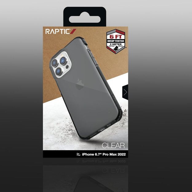 Raptic X-Doria Clear Case iPhone 14 Pro Max armored cover black 5