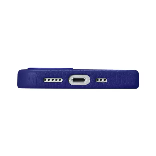 iCarer Litchi Premium Leather Case iPhone 14 Pro Magnetic Leather Case with MagSafe Dark Blue (WMI14220710-DB) 25
