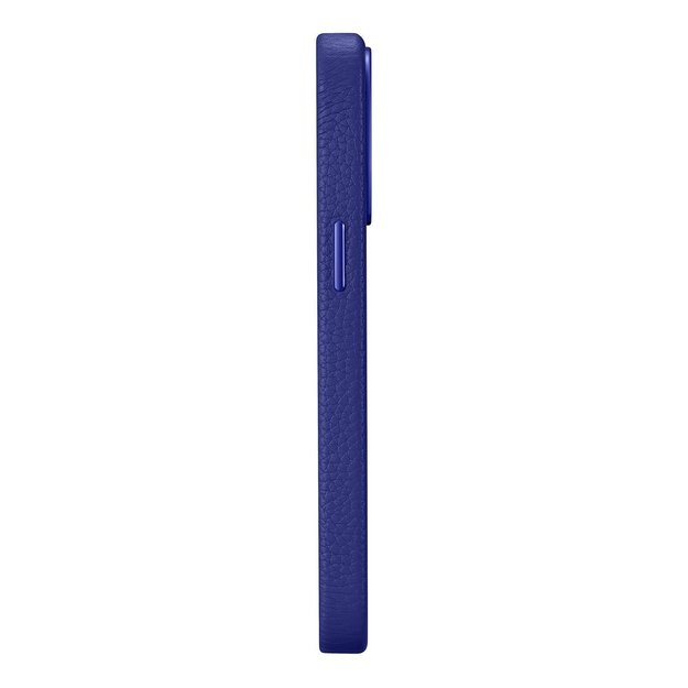 iCarer Litchi Premium Leather Case iPhone 14 Pro Magnetic Leather Case with MagSafe Dark Blue (WMI14220710-DB) 2