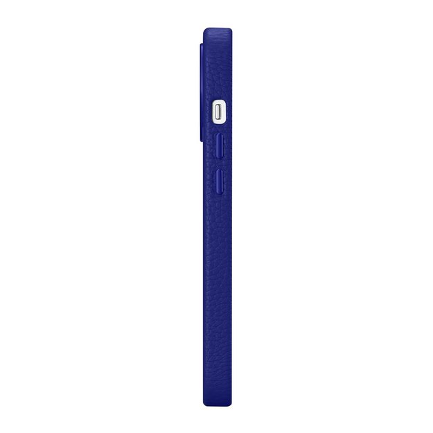 iCarer Litchi Premium Leather Case iPhone 14 Pro Magnetic Leather Case with MagSafe Dark Blue (WMI14220710-DB) 1
