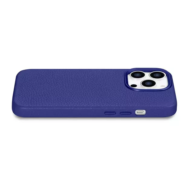 iCarer Litchi Premium Leather Case iPhone 14 Pro Magnetic Leather Case with MagSafe Dark Blue (WMI14220710-DB) 31