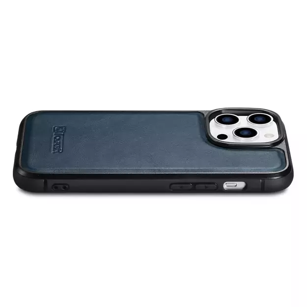 iCarer Leather Oil Wax case for iPhone 14 Pro Max leather case blue (WMI14220720-BU) 26