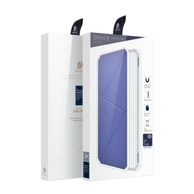 DUX DUCIS Skin X Bookcase type case for iPhone 13 Pro blue 15