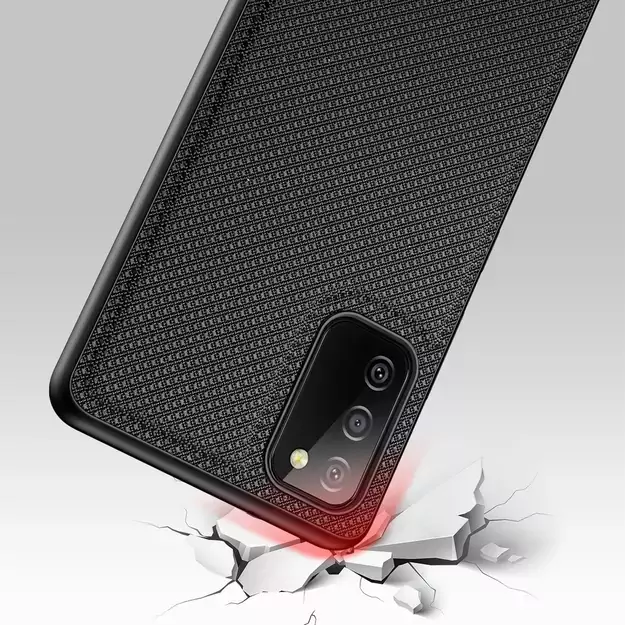 Dux Ducis Fino case covered with nylon material for Samsung Galaxy A03s black 5