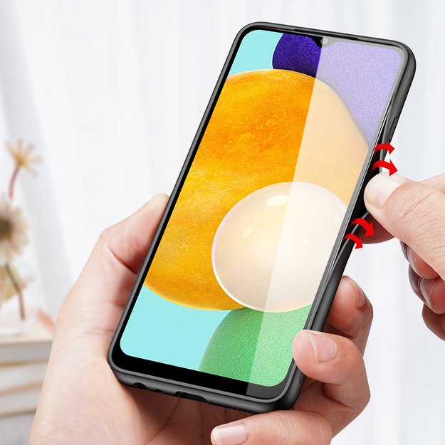 Dux Ducis Fino case covered with nylon material for Samsung Galaxy A03s black 18