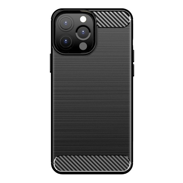 Carbon Case Flexible Cover TPU Case for iPhone 13 Pro black 10