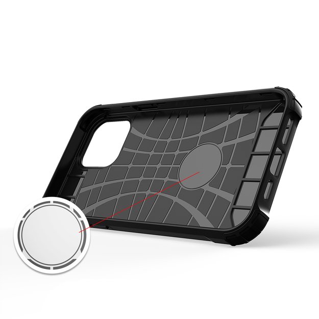 Hybrid Armor Case Tough Rugged Cover for iPhone 13 Pro silver 11