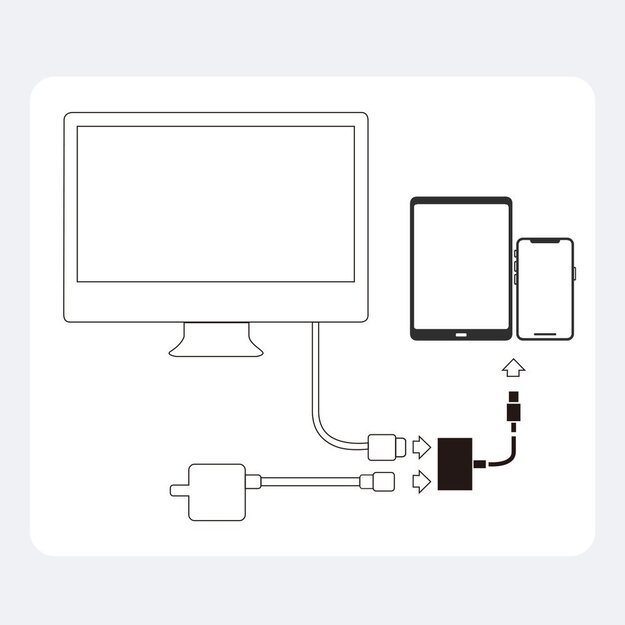Joyroom S-H141 Lightning (male) - HDMI FullHD 1080p 60Hz (female) / Lightning (female) adapter - white 9