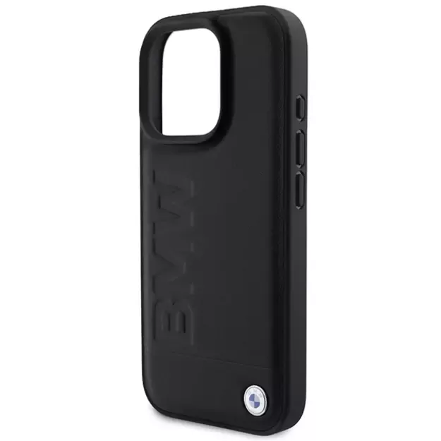 BMW Leather Hot Stamp iPhone 16 Pro Max Case - Black 5