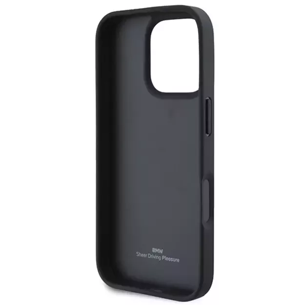 BMW Leather Hot Stamp iPhone 16 Pro Max Case - Black 6