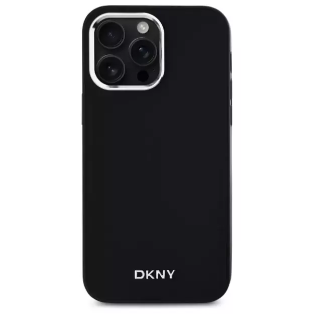 DKNY Plain Logo MagSafe iPhone 14 Pro Max Case - Black 2