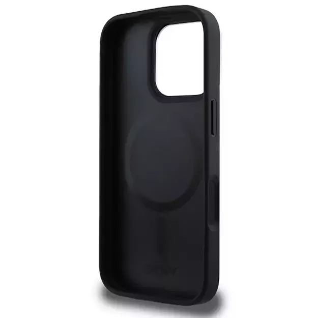 DKNY Checkered Pattern Magsafe iPhone 16 Pro Case - Black 11