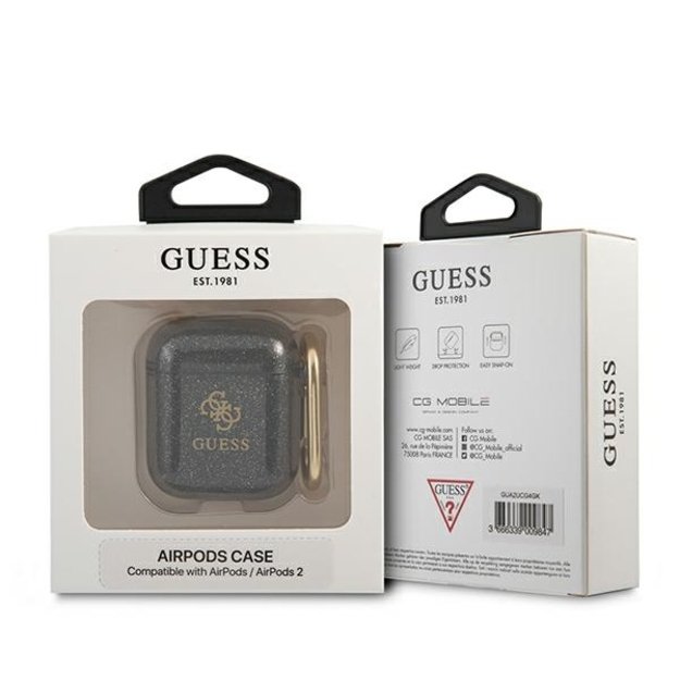 Guess GUA2UCG4GK AirPods cover black/black Glitter Collection 6