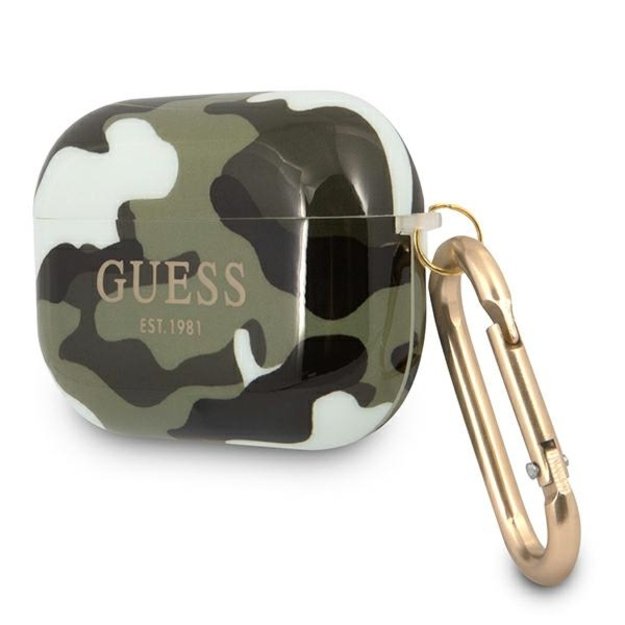 Guess GUAPUCAMA AirPods Pro cover green/khaki Camo Collection 4