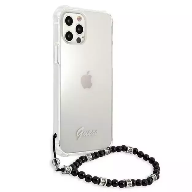 Guess GUHCP12LKPSBK iPhone 12 Pro Max 6.7&quot  Transparent hardcase Black Pearl 3