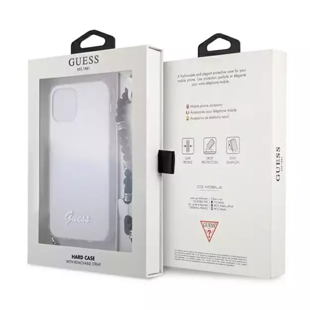 Guess GUHCP12LKPSBK iPhone 12 Pro Max 6.7&quot  Transparent hardcase Black Pearl 7