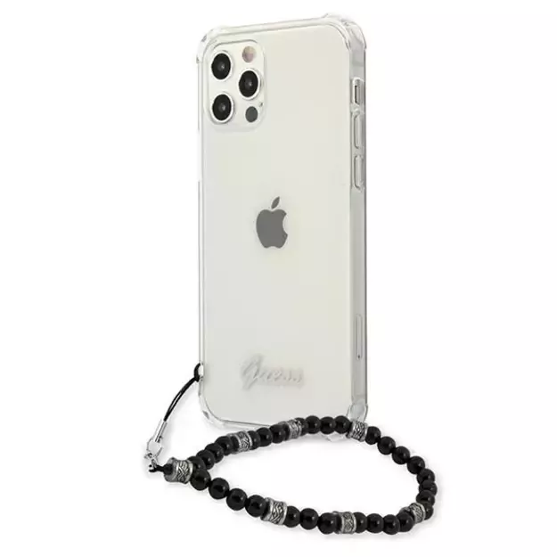 Guess GUHCP12LKPSBK iPhone 12 Pro Max 6.7&quot  Transparent hardcase Black Pearl 1