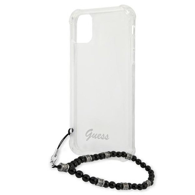 Guess GUHCP12LKPSBK iPhone 12 Pro Max 6.7&quot  Transparent hardcase Black Pearl 12