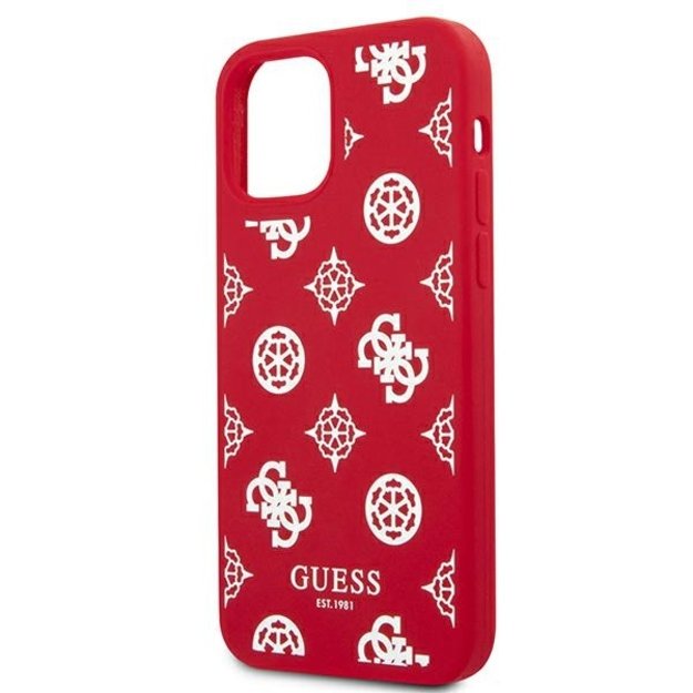 Guess GUHCP12LLSPEWRE iPhone 12 Pro Max 6.7&quot  red/red hard case Peony Collection 11