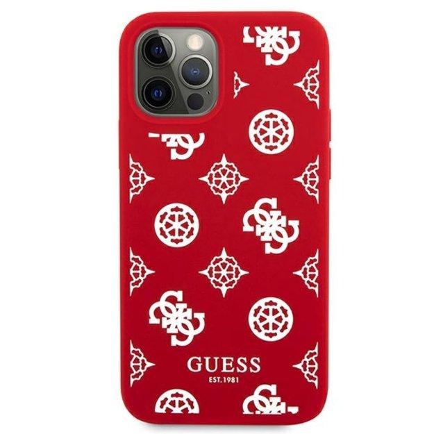 Guess GUHCP12LLSPEWRE iPhone 12 Pro Max 6.7&quot  red/red hard case Peony Collection 8