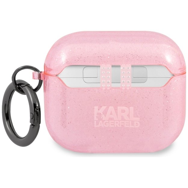 Karl Lagerfeld KLA3UCHGP AirPods 3 cover różowy/pink Glitter Choupette 3