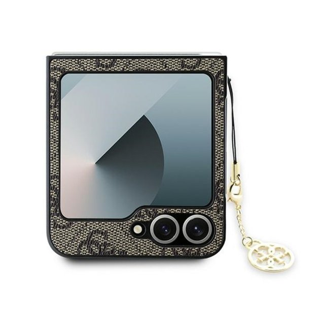 Guess 4G Charm Case for Samsung Galaxy Z Flip 6 - Brown 2